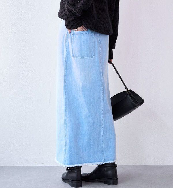  「【MONN.:.(モン)】ラップデニムスカート」|スカート|