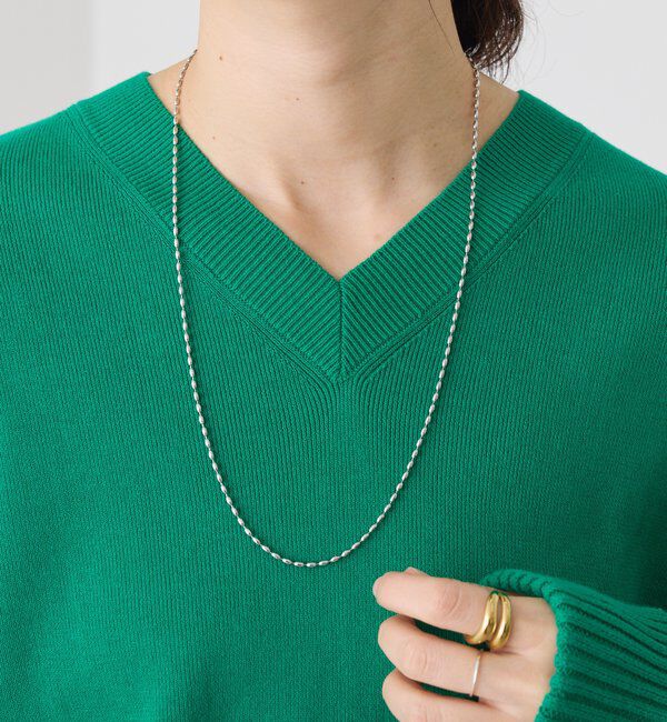  「【R.good(アールドットグッド)】ナローボールチェーンラリエット」|ネックレス|