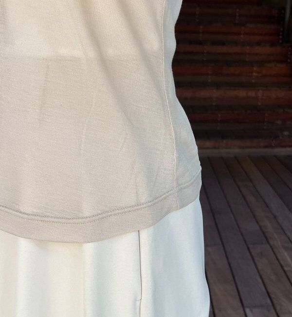  「【WEB限定/セットアイテム】クロスビスチェ&times;シアーカーディガン」|Tシャツ・カットソー|