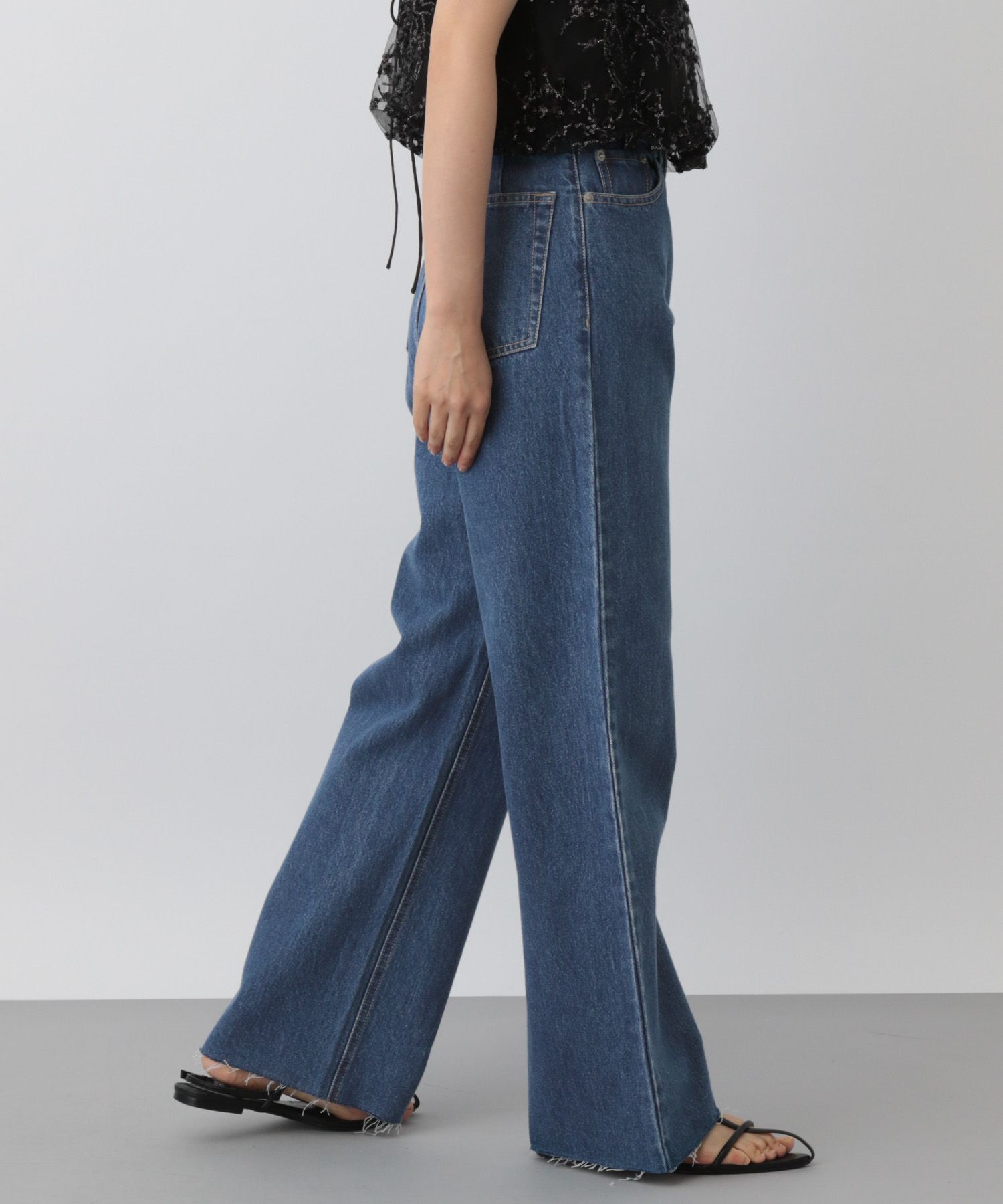  「Apb ストレートデニムパンツ」|デニム|