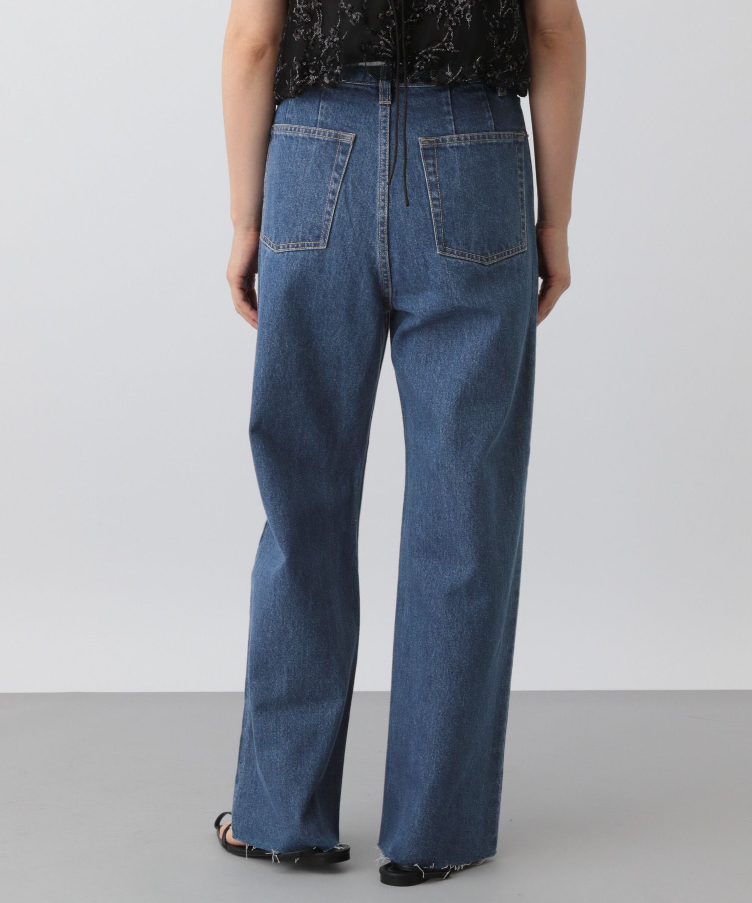  「Apb ストレートデニムパンツ」|デニム|