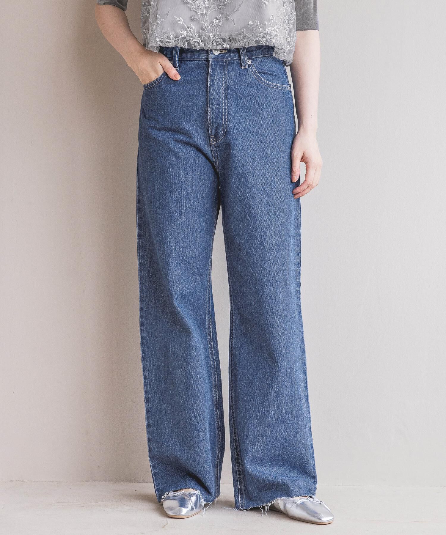  「Apb ストレートデニムパンツ」|デニム|