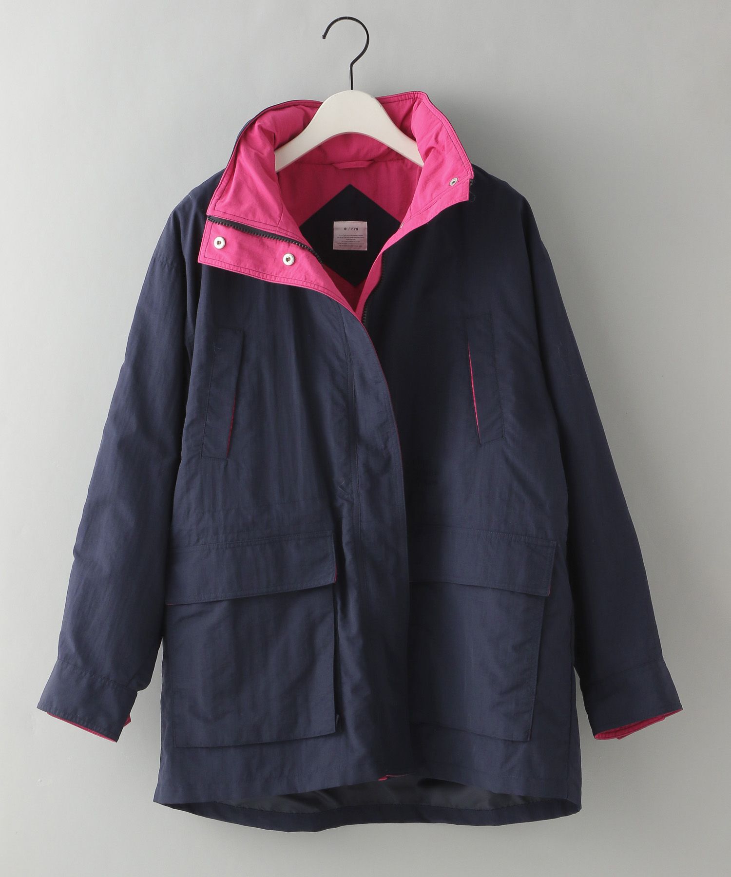A part by 「【e/rm・コラボ】AOR＊e/rm ナイロンブルゾン」|ブルゾン・スタジャン|ネイビー