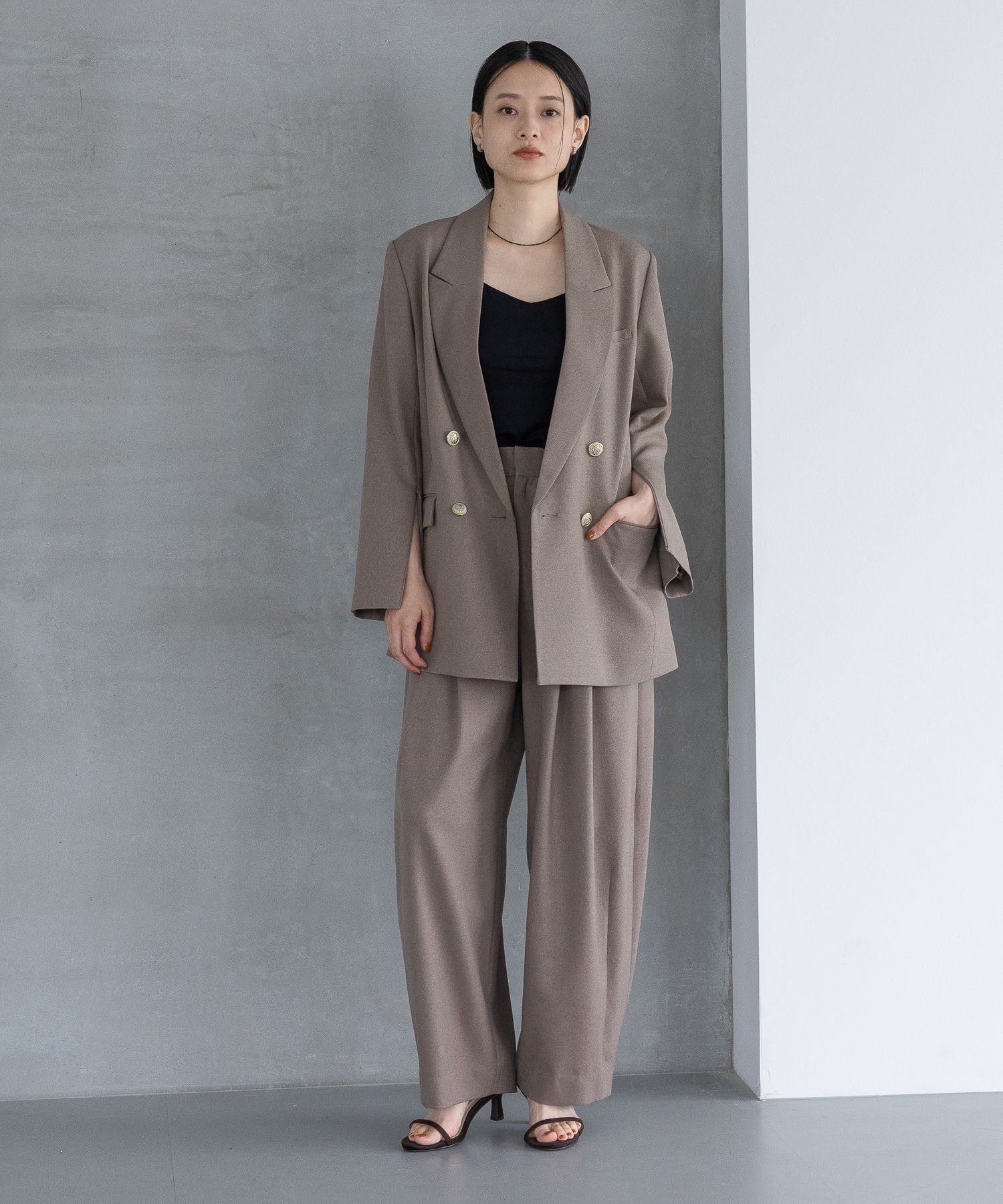 A part by 「【セットアップ対応】Ｗライクボリュームパンツ」|チノ|