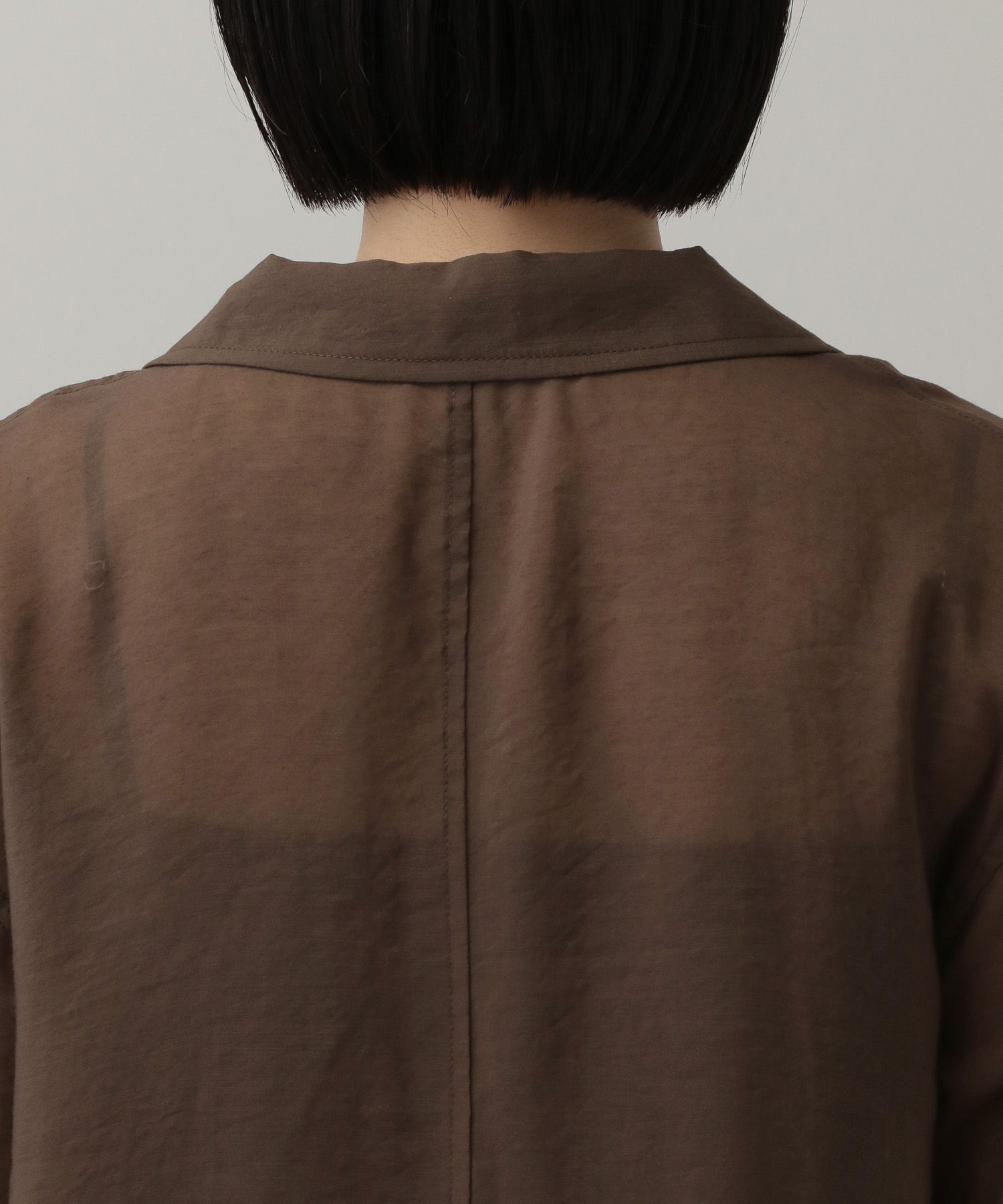 A part by 「レーヨンナイロンシアーシャツジャケット」|テーラードジャケット|