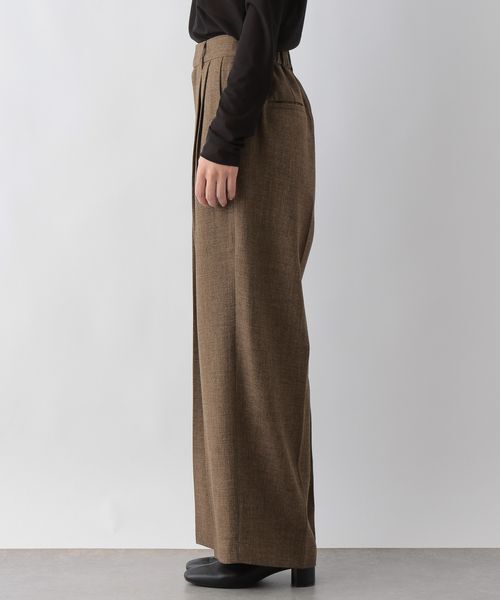 LOWRYS FARM「メランジツイルワイドパンツ」|チノ|