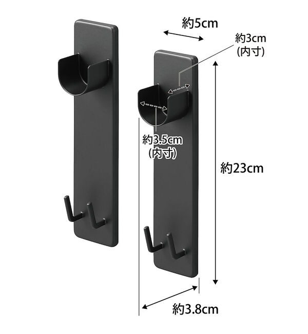 collex「【tower】石こうボード壁対応物干し竿ホルダー 2個組」|その他|