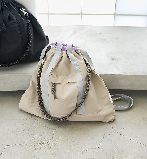 collex「【WEB限定】【CTFK/コントロールフリーク】ナイロン3WAYスクエアトート」|リュック|ライトグレー