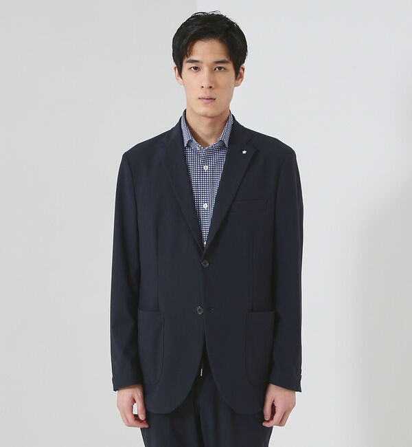 ABAHOUSE「【セットアップ対応/FLEX JACKET】トリコットツイル マルチストレッチ」|テーラードジャケット|