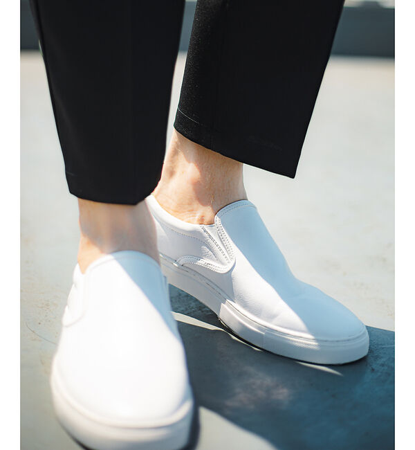 ABAHOUSE「【定番】ネオレザー ローカット スリッポン/スニーカー」|スニーカー|