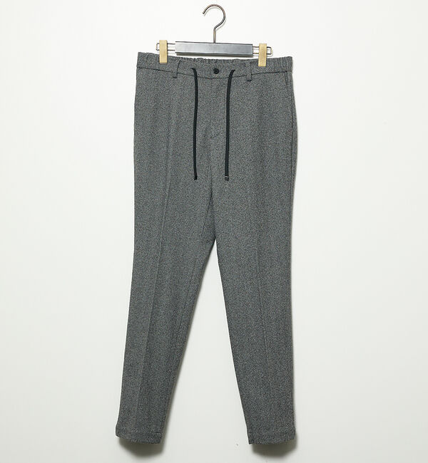 ABAHOUSE「【セットアップ対応】ヘリンボーン ジャガード ニットスラックス」|スラックス|チャコールグレー