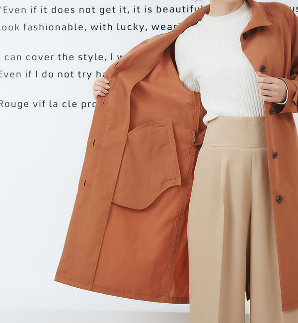 Rouge vif「バックギャザーミドルコート」|トレンチコート|