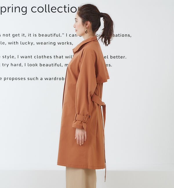 Rouge vif「バックギャザーミドルコート」|トレンチコート|