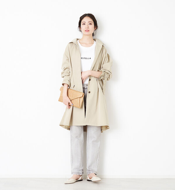 Rouge vif「バックギャザーミドルコート」|トレンチコート|