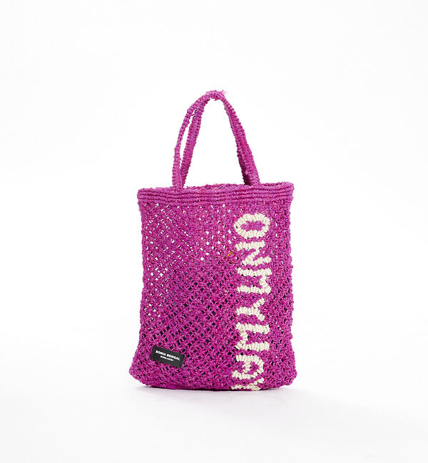 Rouge vif「【SONIA BENGAL】レタートートバッグ / ミニバッグ / ハンドメイド」|ハンドバッグ|ピンク