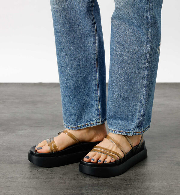 Rouge vif「【TEMPERATE / テンパレイト】プラットフォームサンダル / クリア【W」|サンダル|