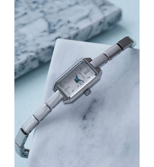 Rouge vif「【MATOW/マトウ】Tsuki 清月 mw005004/腕時計/ミニスクエア型」|腕時計|シルバー