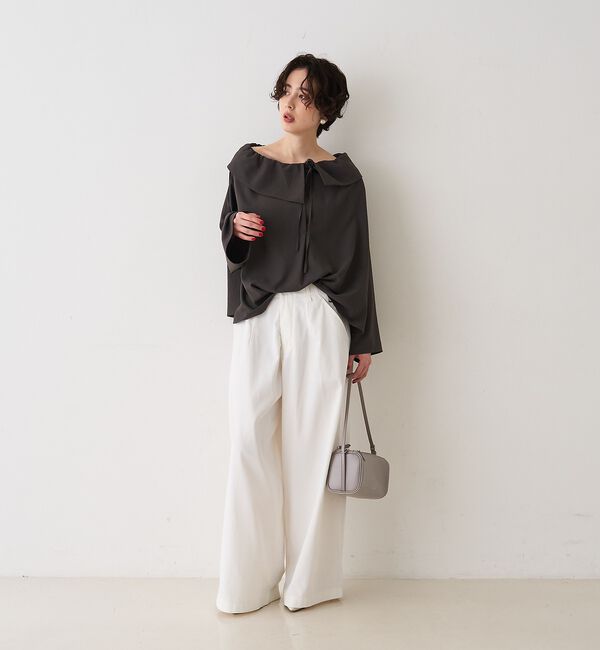 Rouge vif「ポリコットン撥水ワイドパンツ【予約】」|その他|