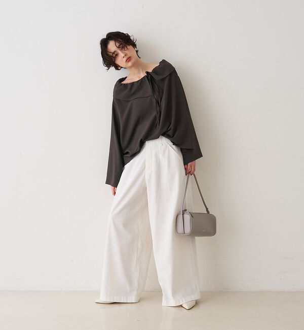 Rouge vif「ポリコットン撥水ワイドパンツ【予約】」|その他|