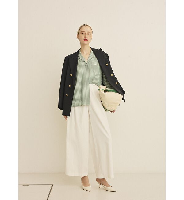 Rouge vif「ポリコットン撥水ワイドパンツ【予約】」|その他|