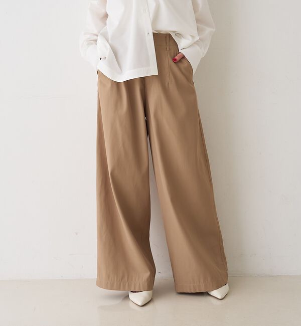 Rouge vif「ポリコットン撥水ワイドパンツ【予約】」|その他|