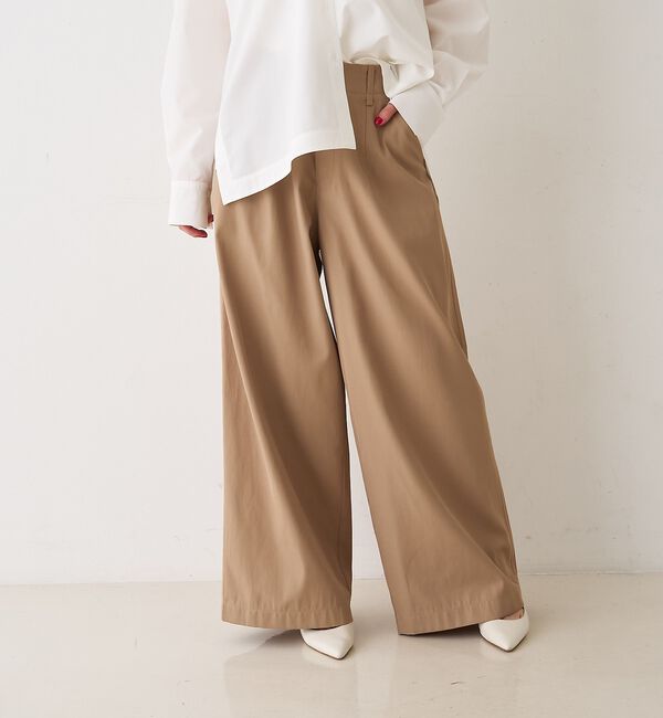 Rouge vif「ポリコットン撥水ワイドパンツ【予約】」|その他|