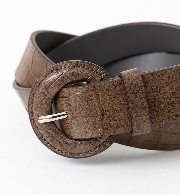 qualite「クルミバックルレザーベルト」|ベルト|