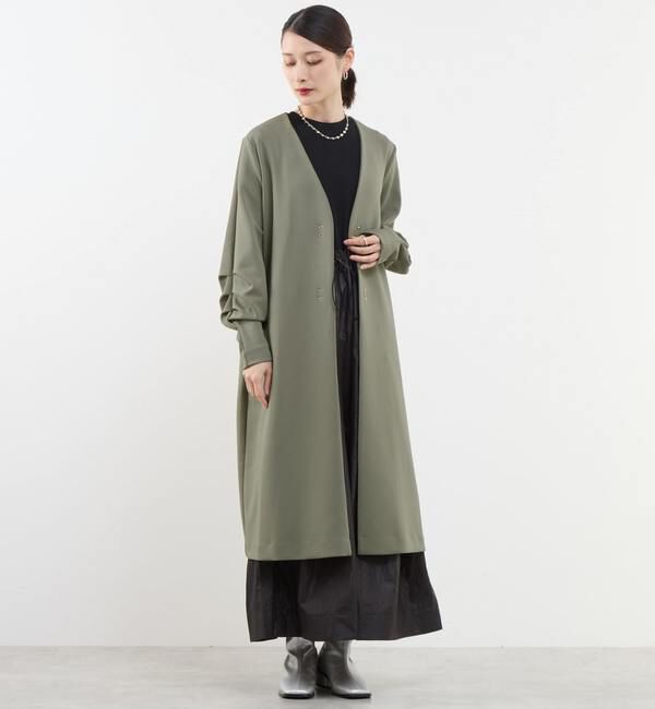 Soffitto「《定番》ノーカラータックスリーブコート（一部WEB限定カラー）」|その他|