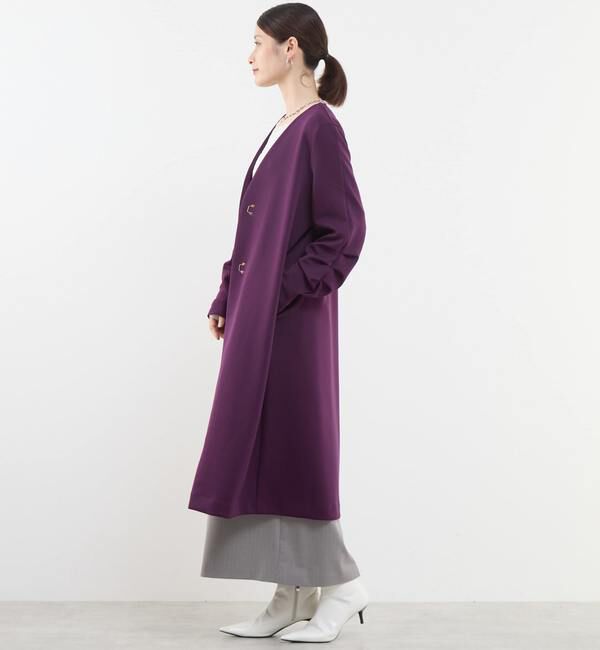 Soffitto「《定番》ノーカラータックスリーブコート（一部WEB限定カラー）」|その他|