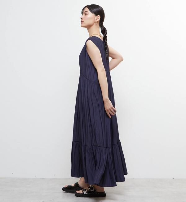 Soffitto「ボートネックギャザーティアードワンピース」|ワンピース|