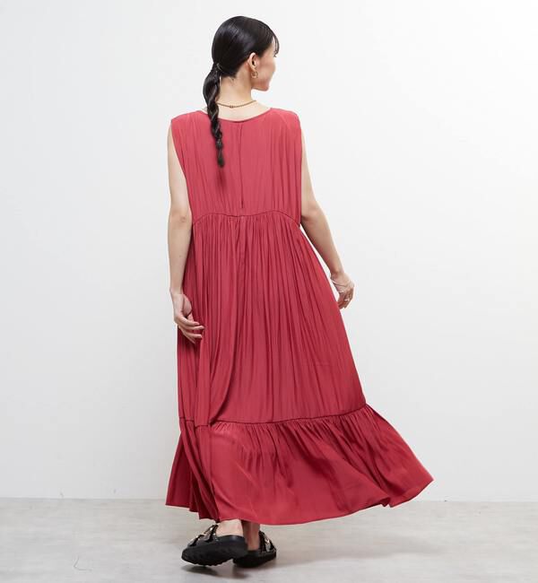 Soffitto「ボートネックギャザーティアードワンピース」|ワンピース|