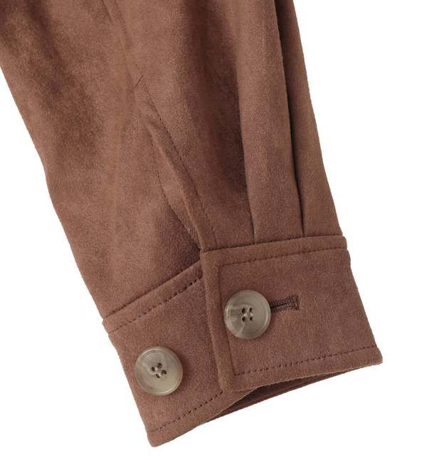 SOFFITTO「ストレッチフェイクスウェードブルゾン」|ブルゾン・スタジャン|