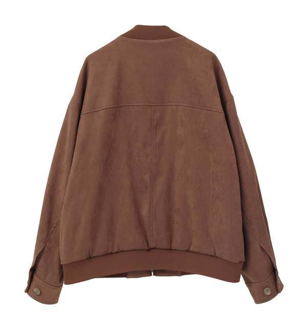SOFFITTO「ストレッチフェイクスウェードブルゾン」|ブルゾン・スタジャン|