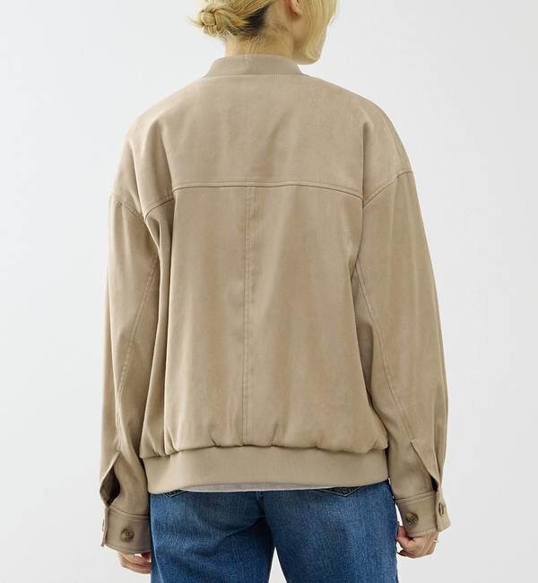 SOFFITTO「ストレッチフェイクスウェードブルゾン」|ブルゾン・スタジャン|