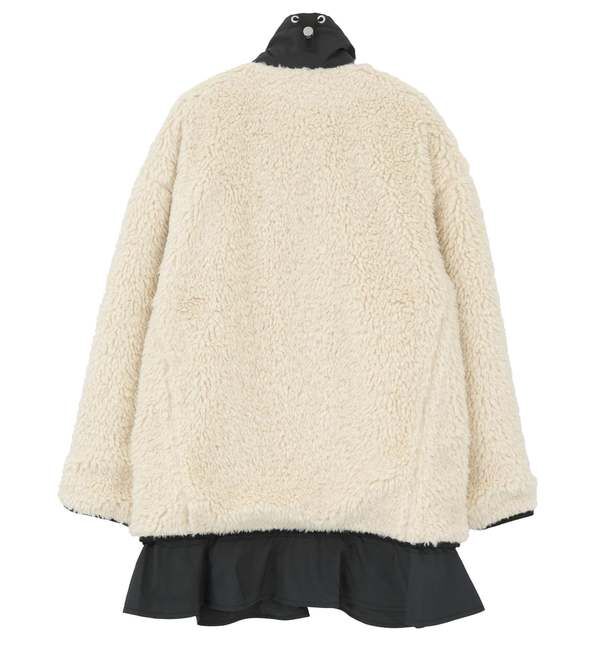 SOFFITTO「【3.1 Phillip Lim/スリーワンフィリップリム】ラッフルヘム シェルパジャケット」|ブルゾン・スタジャン|