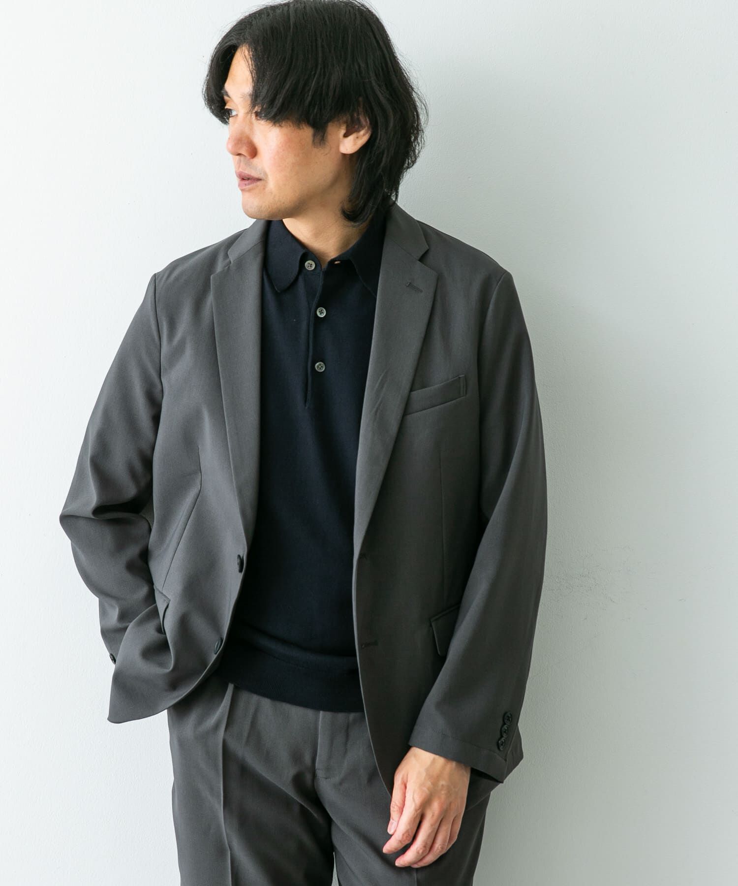 URBAN RESEARCH DOORS「『イージーケア』LIFE STYLE TAILOR　メランジトロストレッチジャケット」|その他|
