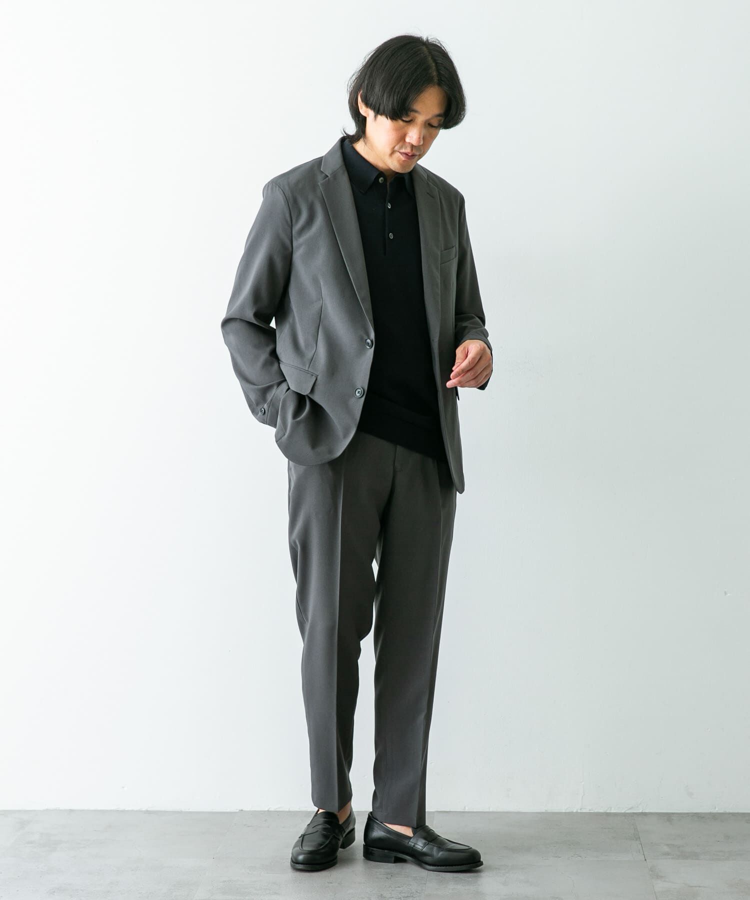 URBAN RESEARCH DOORS「『イージーケア』LIFE STYLE TAILOR　メランジトロストレッチジャケット」|その他|