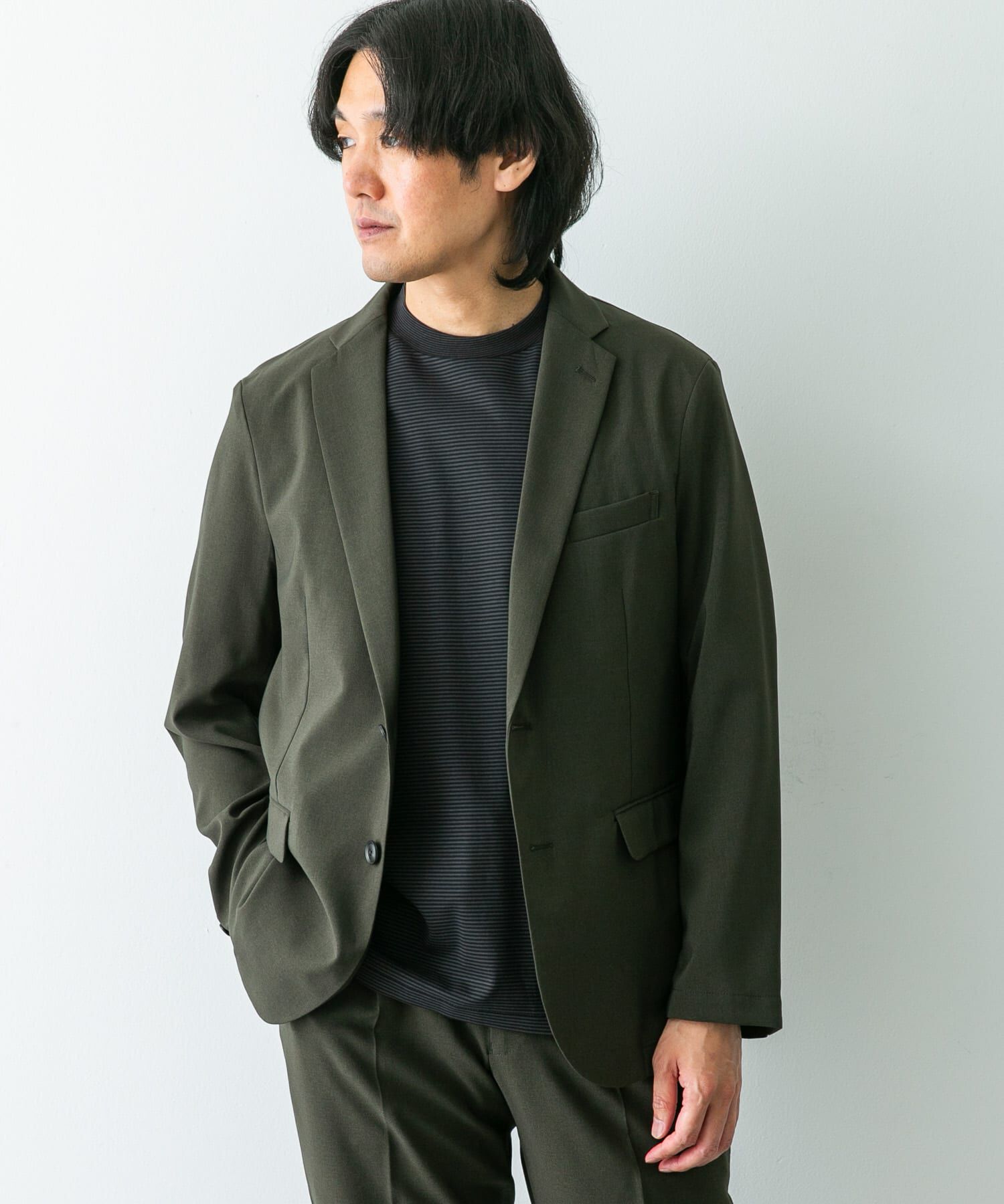 URBAN RESEARCH DOORS「『イージーケア』LIFE STYLE TAILOR　メランジトロストレッチジャケット」|その他|