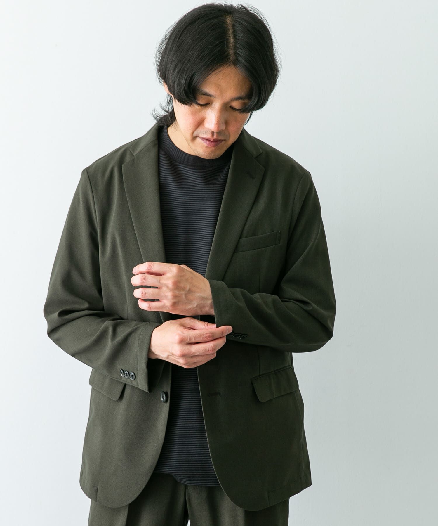 URBAN RESEARCH DOORS「『イージーケア』LIFE STYLE TAILOR　メランジトロストレッチジャケット」|その他|
