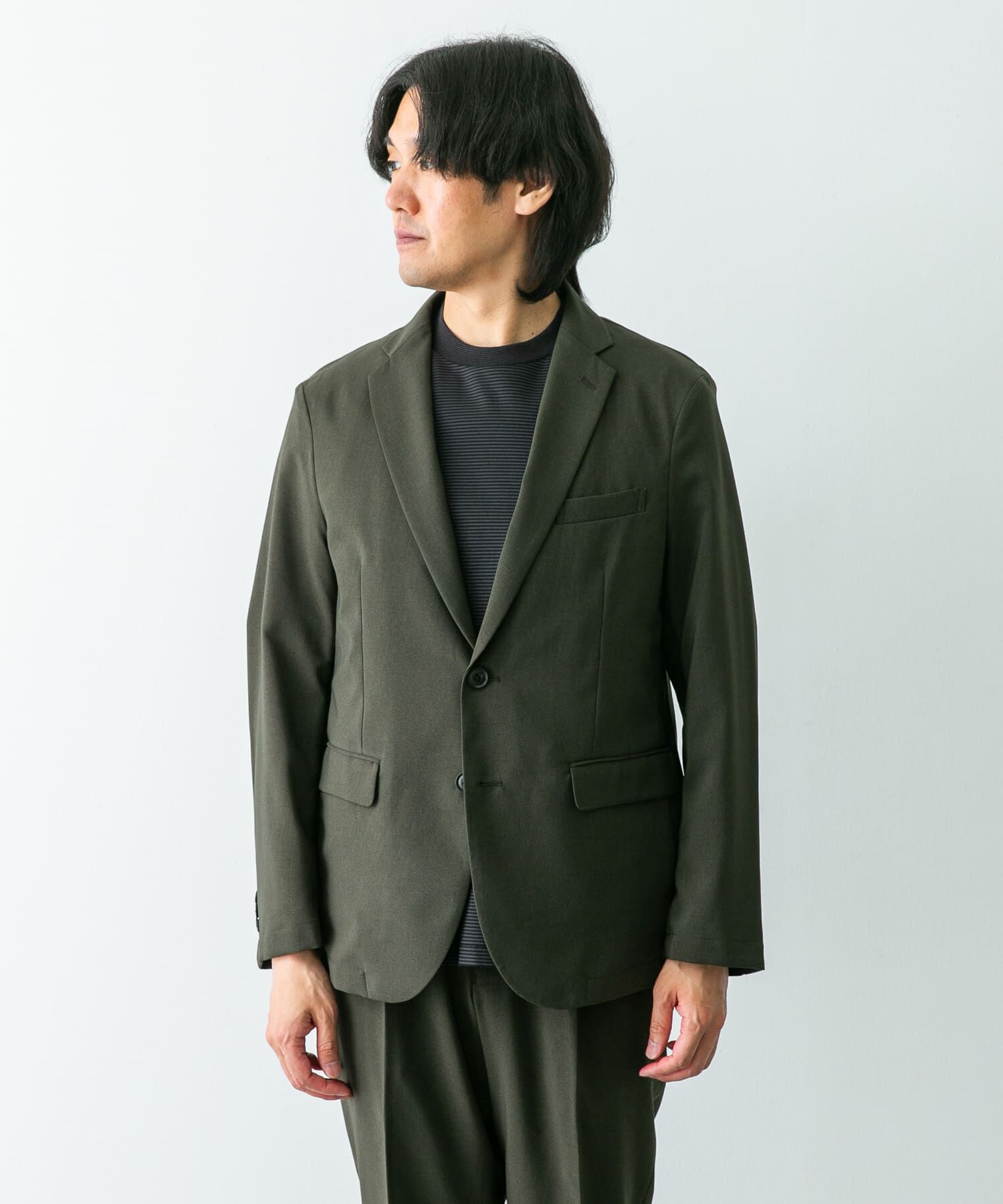URBAN RESEARCH DOORS「『イージーケア』LIFE STYLE TAILOR　メランジトロストレッチジャケット」|その他|