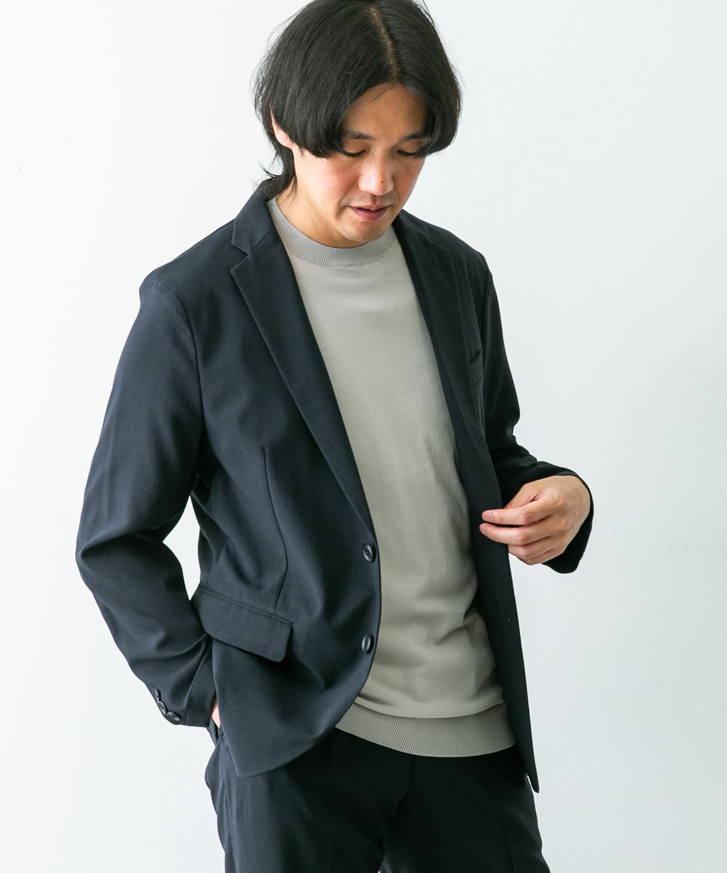 URBAN RESEARCH DOORS「『イージーケア』LIFE STYLE TAILOR　メランジトロストレッチジャケット」|その他|