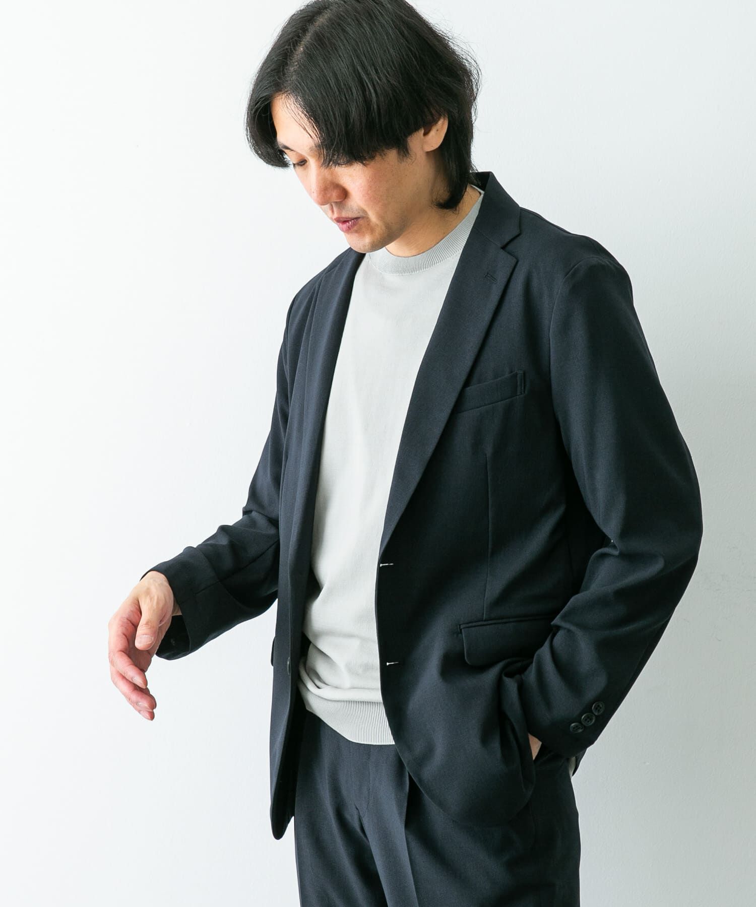 URBAN RESEARCH DOORS「『イージーケア』LIFE STYLE TAILOR　メランジトロストレッチジャケット」|その他|