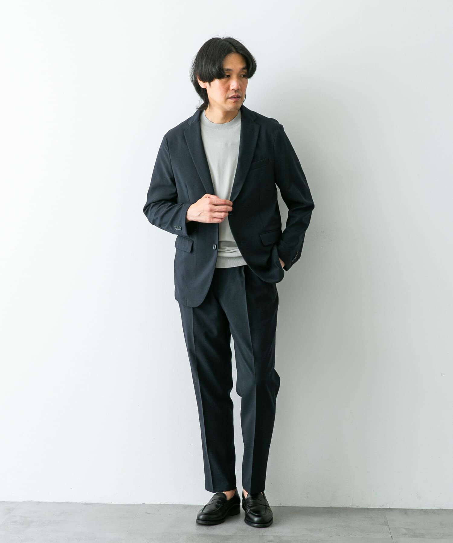 URBAN RESEARCH DOORS「『イージーケア』LIFE STYLE TAILOR　メランジトロストレッチジャケット」|その他|