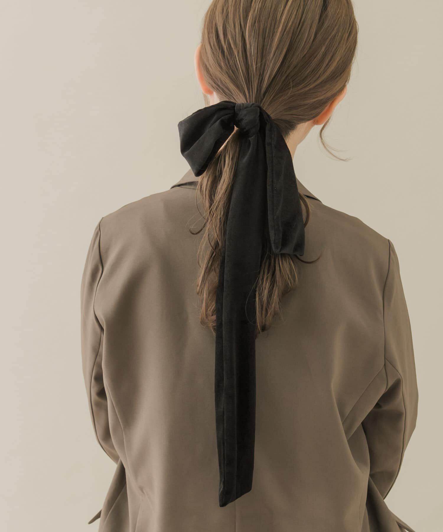 SMELLY「『WEB/一部店舗限定』ベロアビッグリボンヘアカフセット」|ヘアゴム・シュシュ|