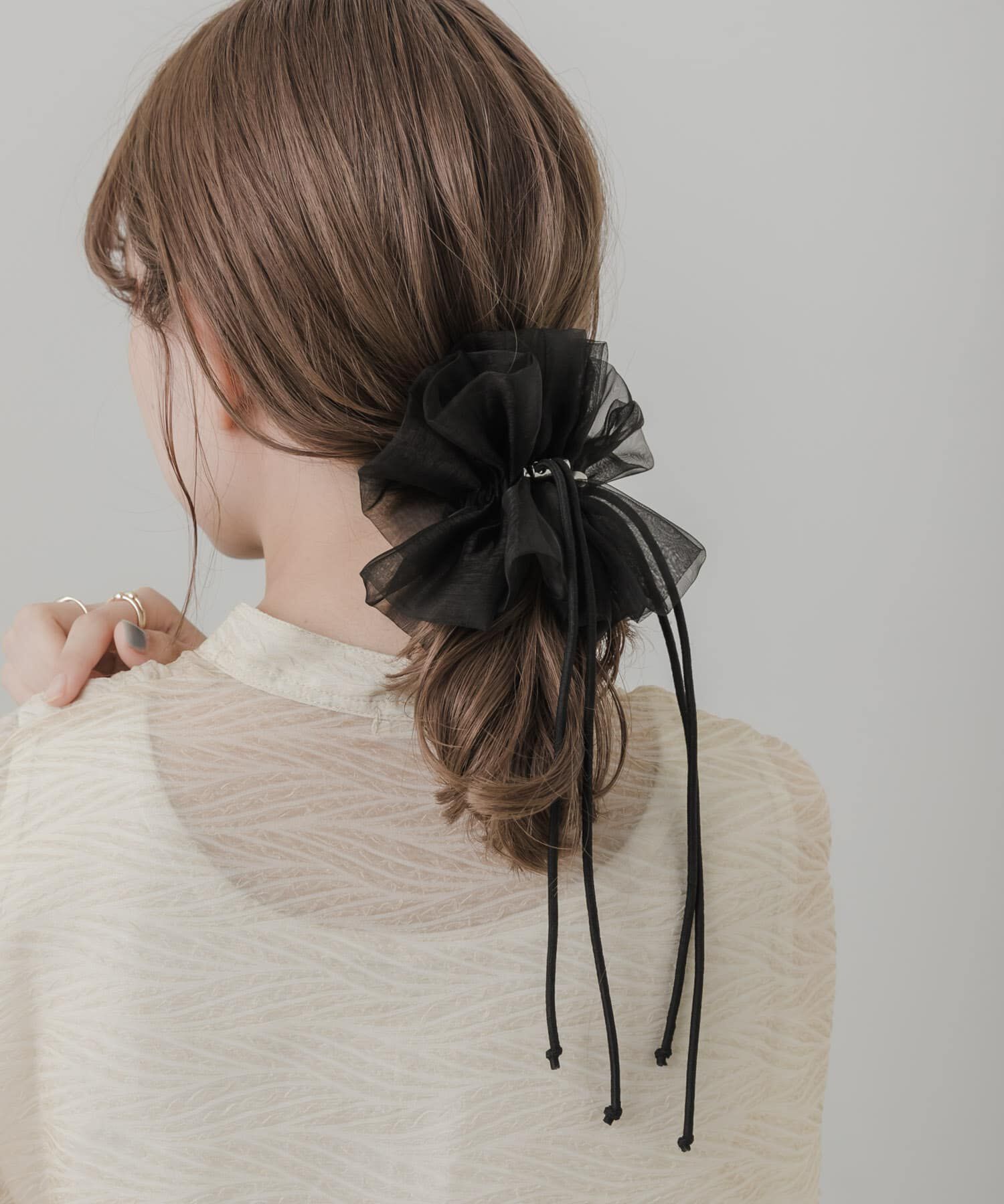 SMELLY「ドローコードシアーシュシュ」|ヘアゴム・シュシュ|