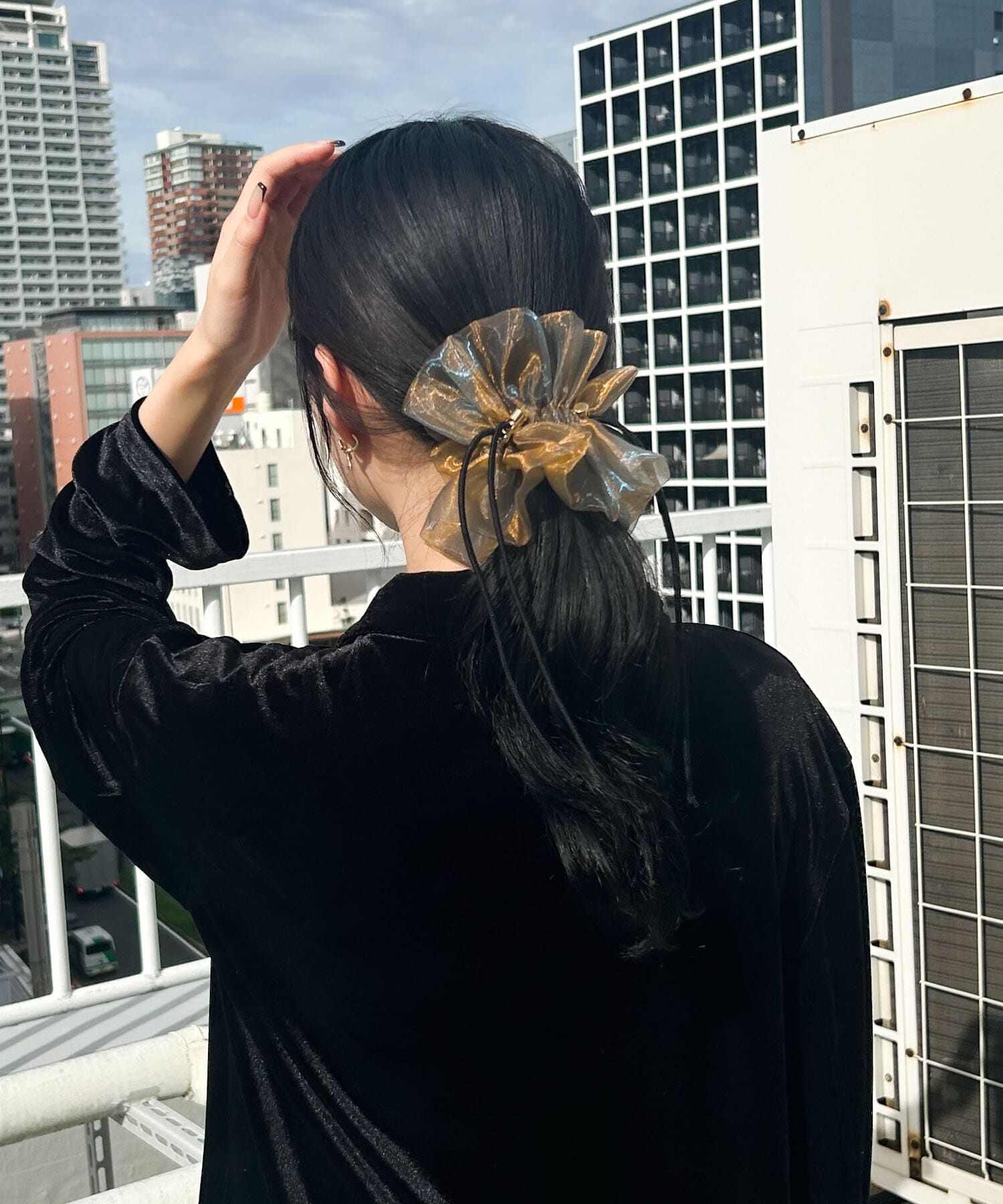 SMELLY「ドローコードシアーシュシュ」|ヘアゴム・シュシュ|