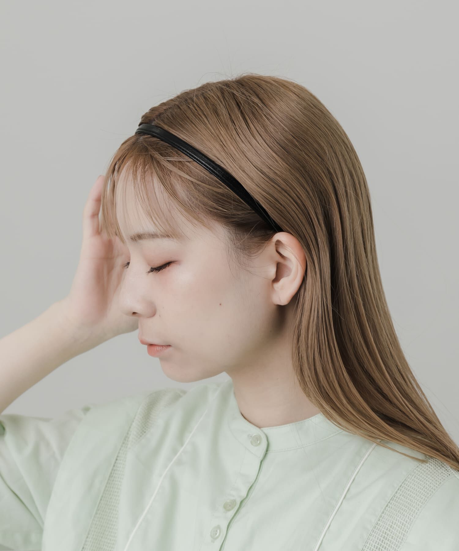 SMELLY「スリムフェイクレザーカチューシャ」|カチューシャ|