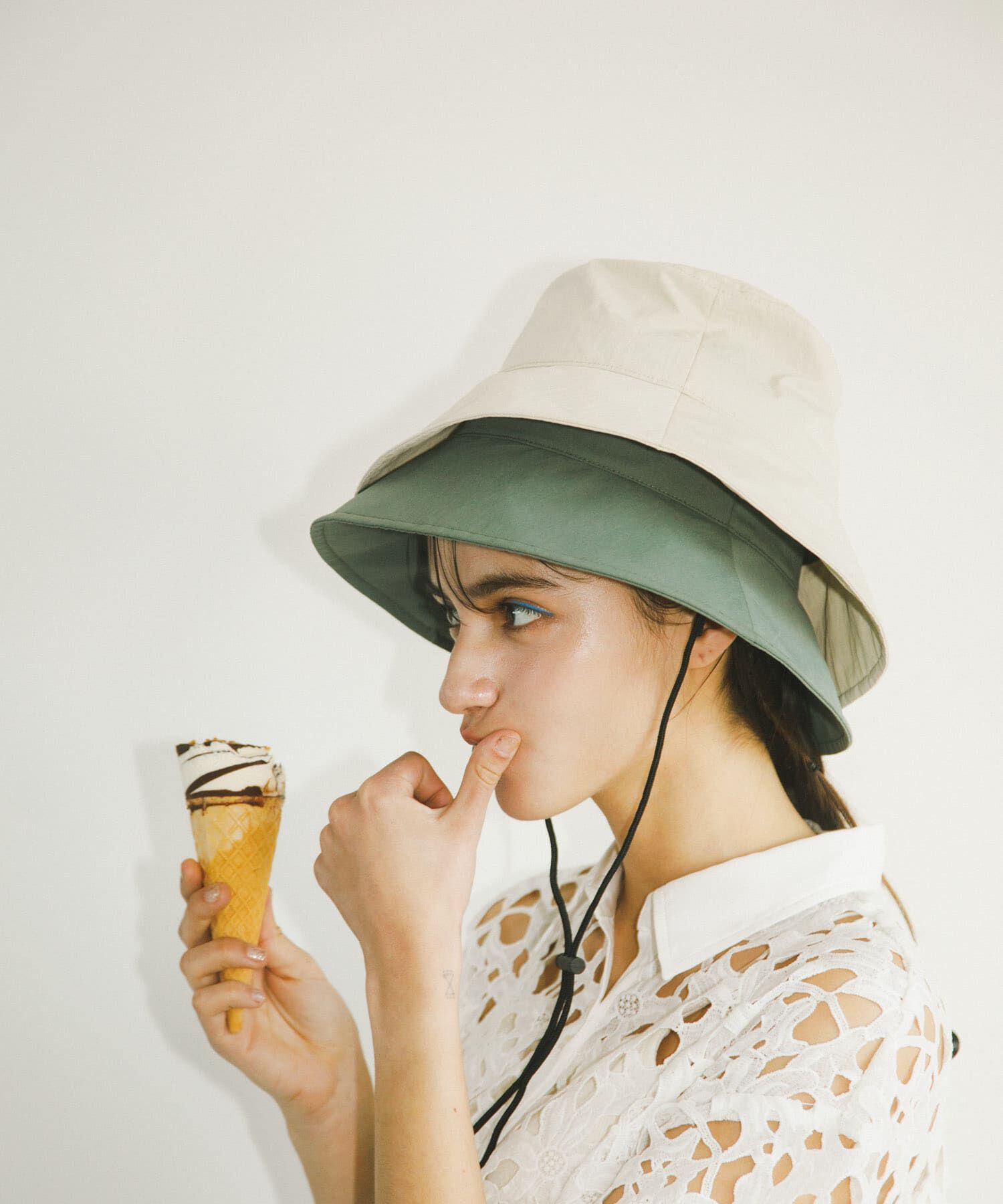 SMELLY「『撥水/UVカット』ハッスイドロストバケットハット」|ハット|