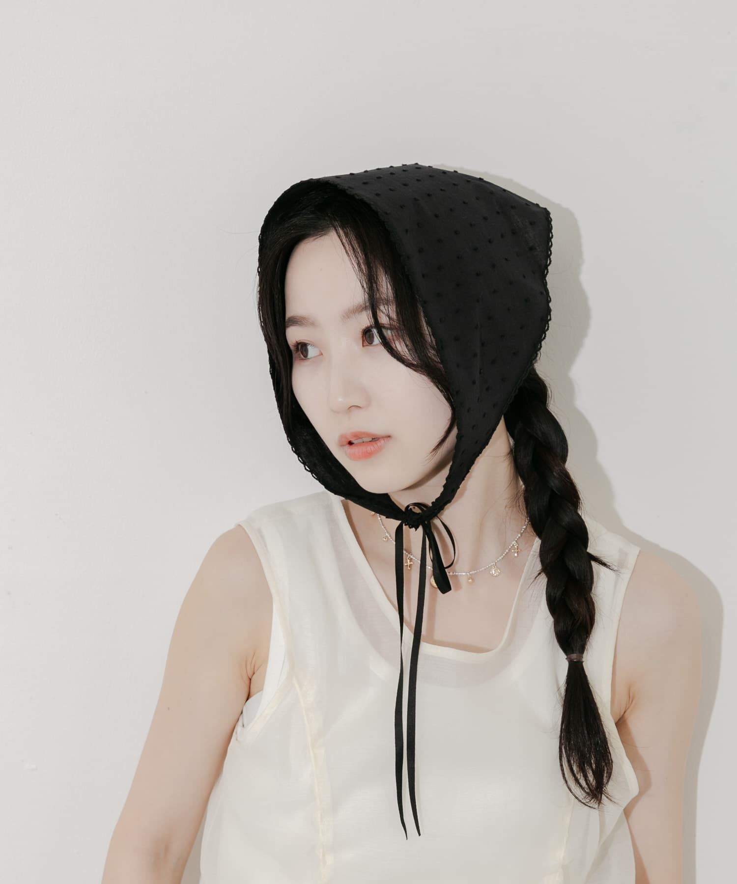 SMELLY「ドットバブーシュカ」|バンダナ・スカーフ|