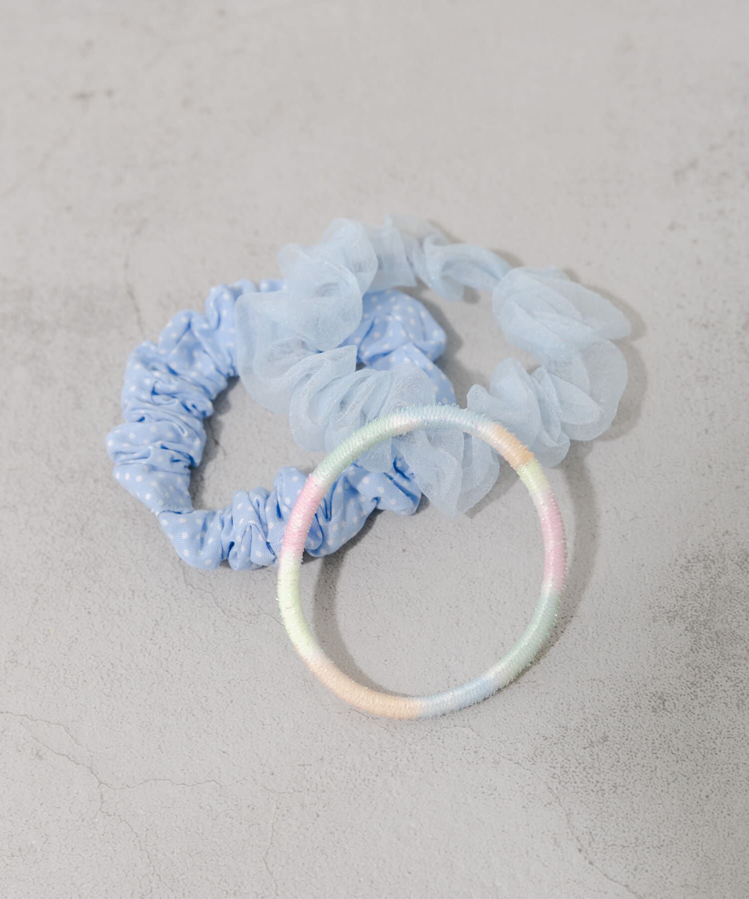 SMELLY「シュシュ3セットゴム」|ヘアゴム・シュシュ|